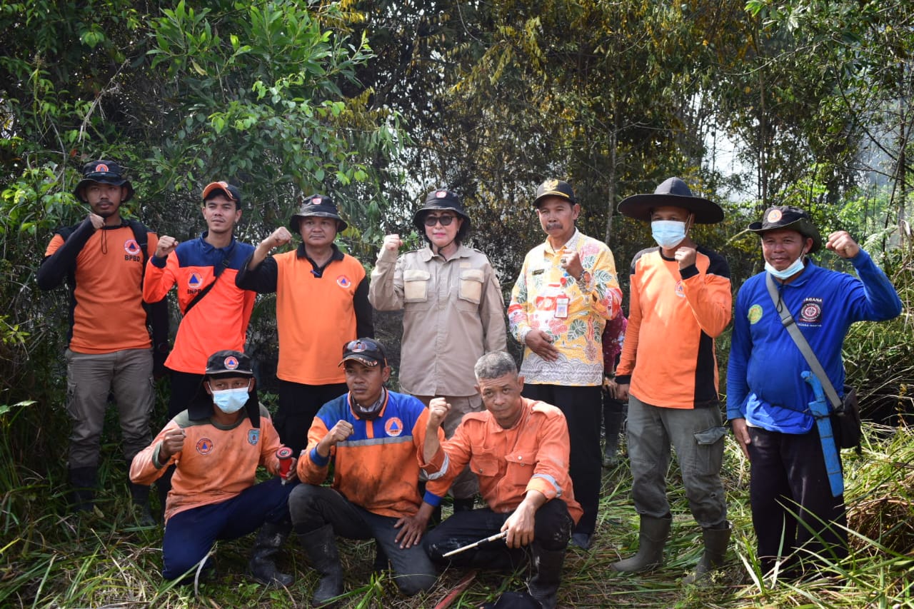 PJ. BUPATI LAMANDAU TURUN LANGSUNG KE SUMBER TITIK API DI DESA BATU KOTAM